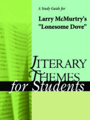 cover image of A Study Guide for "Lonesome Dove"